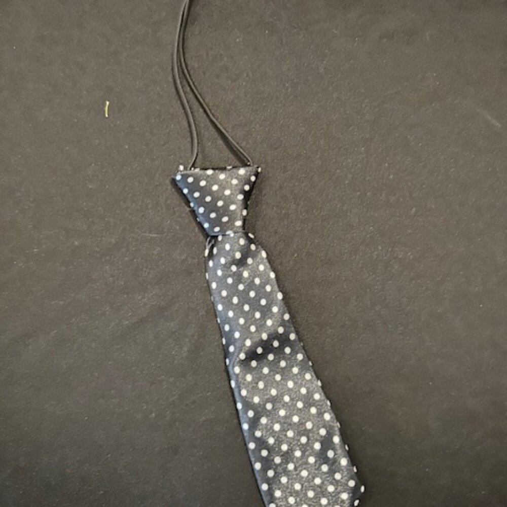 Black & White Polka Dot 7" Tie   -PETS  7924  NWT Boutique